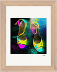 Dancing in Colours Framed print 15x20 cm / 6x8″ Wood frame 19