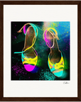 Dancing in Colours Framed print 20x25 cm / 8x10″ Dark wood frame 32