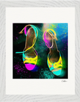 Dancing in Colours Framed print 20x25 cm / 8x10″ White frame 8