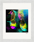 Dancing in Colours Framed print 20x25 cm / 8x10″ White frame 8