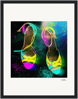 Dancing in Colours Framed print 27x35 cm / 11x14″ Black frame 45