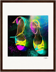 Dancing in Colours Framed print 27x35 cm / 11x14″ Dark wood frame 33