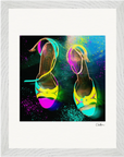 Dancing in Colours Framed print 27x35 cm / 11x14″ White frame 9