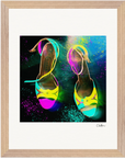 Dancing in Colours Framed print 27x35 cm / 11x14″ Wood frame 21
