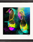 Dancing in Colours Framed print 30x30 cm / 12x12″ Black frame 34