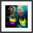 Dancing in Colours Framed print 30x30 cm / 12x12″ Black frame 46