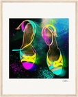 Dancing in Colours Framed print 40x50 cm / 16x20″ Wood frame 25