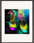 Dancing in Colours Framed print 45x60 cm / 18x24″ Black frame 38