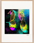 Dancing in Colours Framed print 45x60 cm / 18x24″ Wood frame 26