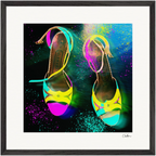 Dancing in Colours Framed print 50x50 cm / 20x20″ Black frame 39