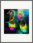 Dancing in Colours Framed print 60x80 cm / 24x32″ Black frame 52
