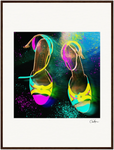 Dancing in Colours Framed print 60x80 cm / 24x32″ Dark wood frame 40