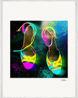 Dancing in Colours Framed print 60x80 cm / 24x32″ White frame 16
