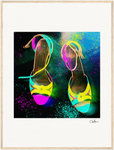 Dancing in Colours Framed print 60x80 cm / 24x32″ Wood frame 28