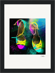 Dancing in Colours Framed print 13x18 cm / 5x7″ Black frame 42