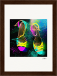 Dancing in Colours Framed print 13x18 cm / 5x7″ Dark wood frame 30