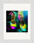 Dancing in Colours Framed print 15x20 cm / 6x8″ White frame 6