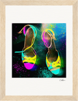 Dancing in Colours Framed print 15x20 cm / 6x8″ Wood frame 19