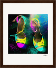 Dancing in Colours Framed print 20x25 cm / 8x10″ Dark wood frame 32