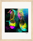Dancing in Colours Framed print 20x25 cm / 8x10″ Wood frame 20