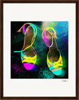 Dancing in Colours Framed print 27x35 cm / 11x14″ Dark wood frame 33