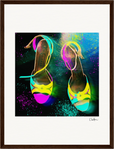 Dancing in Colours Framed print 30x40 cm / 12x16″ Dark wood frame 35