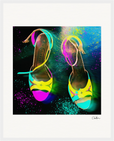 Dancing in Colours Framed print 40x50 cm / 16x20″ White frame 13