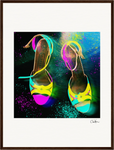 Dancing in Colours Framed print 45x60 cm / 18x24″ Dark wood frame 38