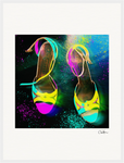 Dancing in Colours Framed print 45x60 cm / 18x24″ White frame 14
