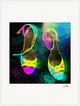 Dancing in Colours Framed print 60x80 cm / 24x32″ White frame 16