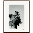 Everyday Hero Framed print 40x50 cm / 16x20″ Dark wood frame 44