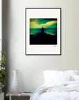 Emerald Storms –Framed print cm / 5 x 7 pouces – White frame