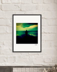 Emerald Storms –Framed print cm / 5 x 7 pouces – White frame