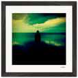 Emerald Storms Framed print 30x30 cm / 12x12″ Black frame 39