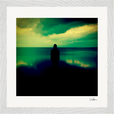 Emerald Storms Framed print 30x30 cm / 12x12″ White frame 11