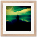 Emerald Storms Framed print 30x30 cm / 12x12″ Wood frame 21