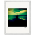 Emerald Storms Framed print 30x40 cm / 12x16″ White frame 12
