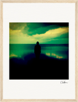 Emerald Storms Framed print 30x40 cm / 12x16″ Wood frame 22