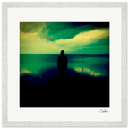 Emerald Storms Framed print 40x40 cm / 16x16″ White frame 15