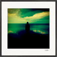 Emerald Storms Framed print 70x70 cm / 28x28″ Black frame 29