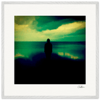 Emerald Storms Framed print 70x70 cm / 28x28″ White frame 16