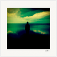 Emerald Storms Framed print 70x70 cm / 28x28″ White frame 16