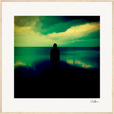 Emerald Storms Framed print 70x70 cm / 28x28″ Wood frame 28