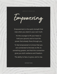 Empowering Word of Intention Framed print 13x18 cm / 5x7″ White frame Carbon paper