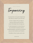 Empowering Word of Intention Framed print 13x18 cm / 5x7″ Wood frame Linen paper