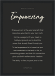 Empowering Word of Intention Framed print 21x29.7 cm / 8x12" Black frame Carbon paper
