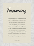 Empowering Word of Intention Framed print 21x29.7 cm / 8x12" White frame Linen paper