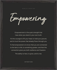 Empowering Word of Intention Framed print 40x50 cm / 16x20″ Black frame Carbon paper