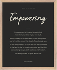 Empowering Word of Intention Framed print 40x50 cm / 16x20″ Wood frame Carbon paper