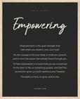 Empowering Word of Intention Framed print 40x50 cm / 16x20″ Wood frame Carbon paper